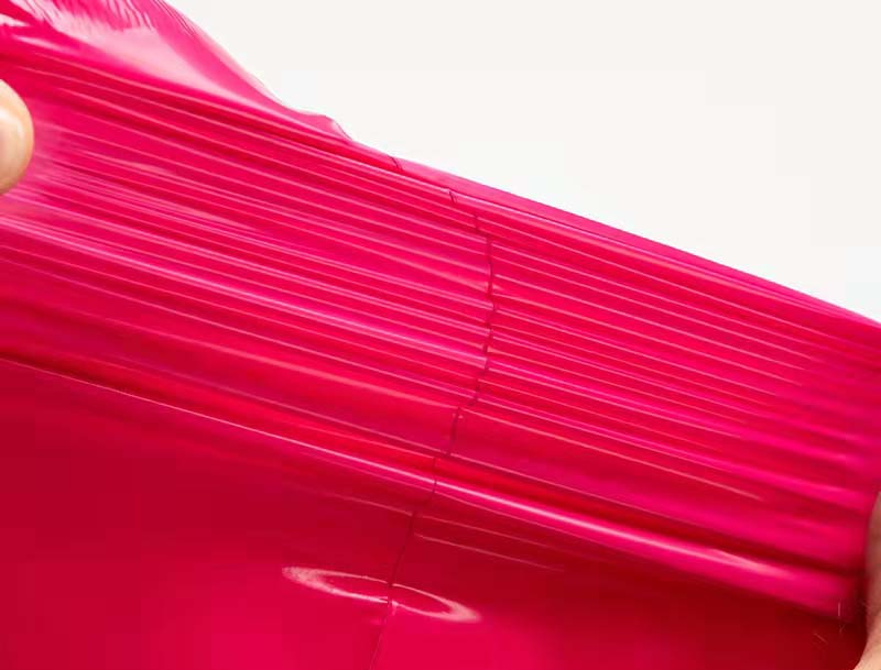 大武口玫红色快递袋-05