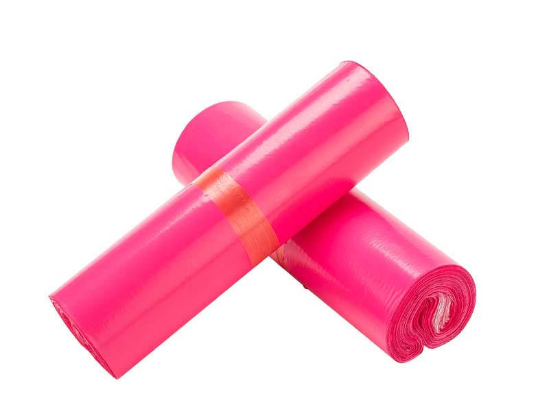 大武口玫红色快递袋-02